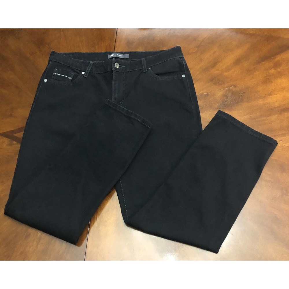 Levi's Mid-Rise Skinny Black Jeans with Embellishment - Women's 14S